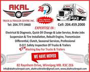 Truck and Trailer Repair Shop Winnipeg
